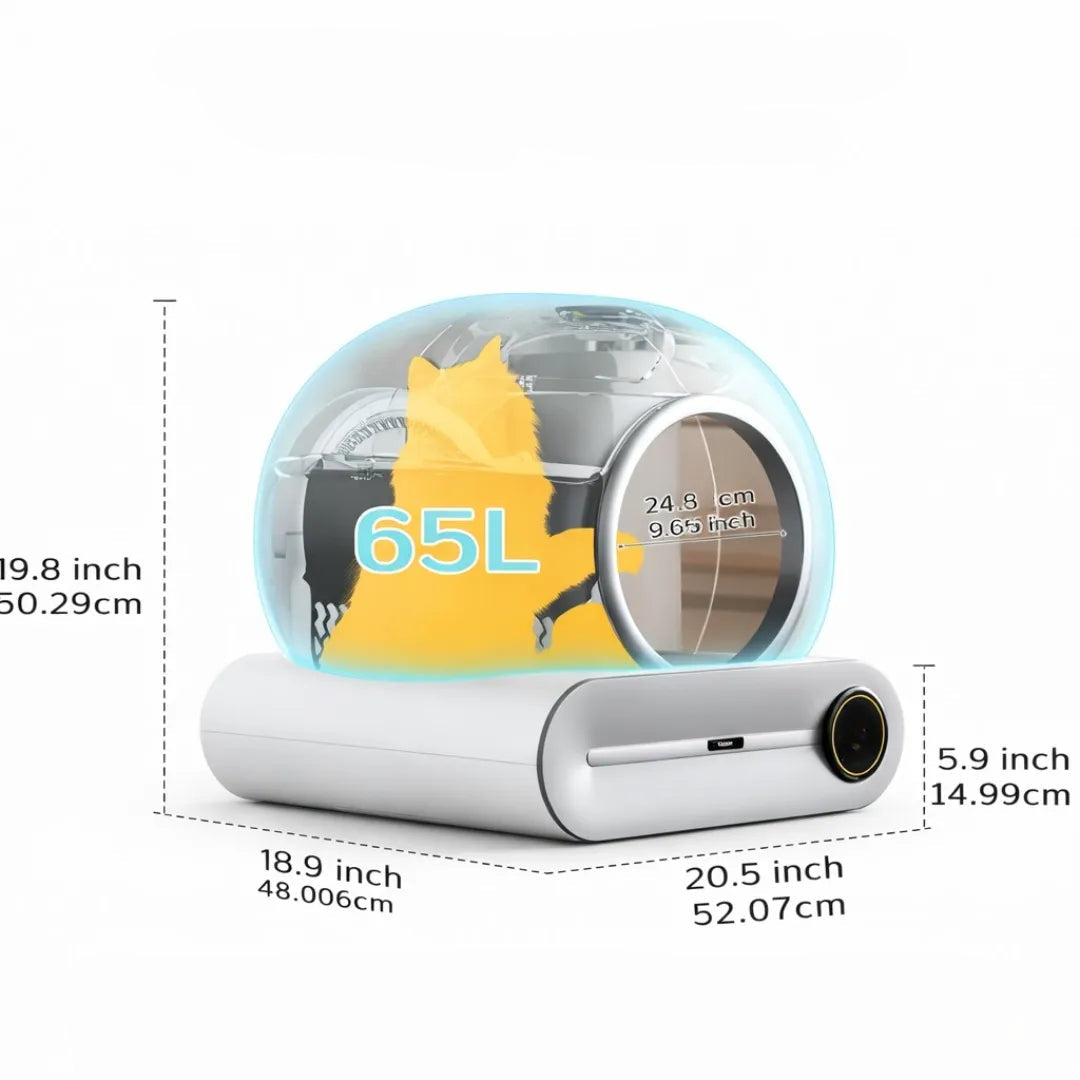 Litière auto nettoyante chat connecté - WiFi et hygiène optimale