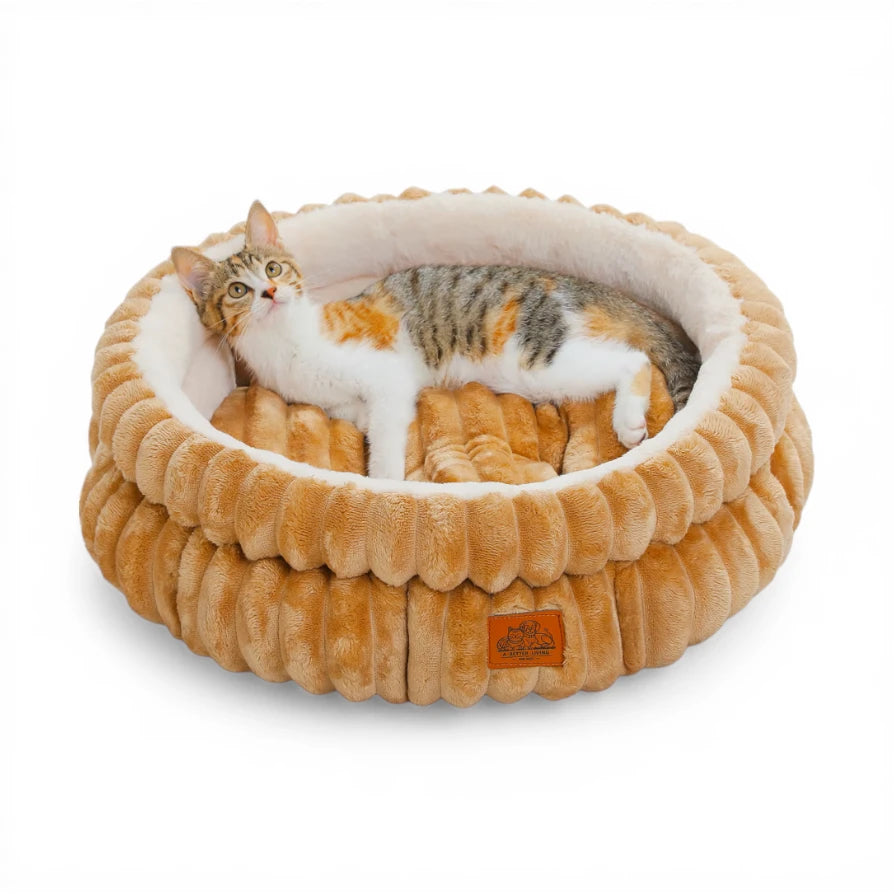 Panier à chats - Lit rond lavable toutes saisons