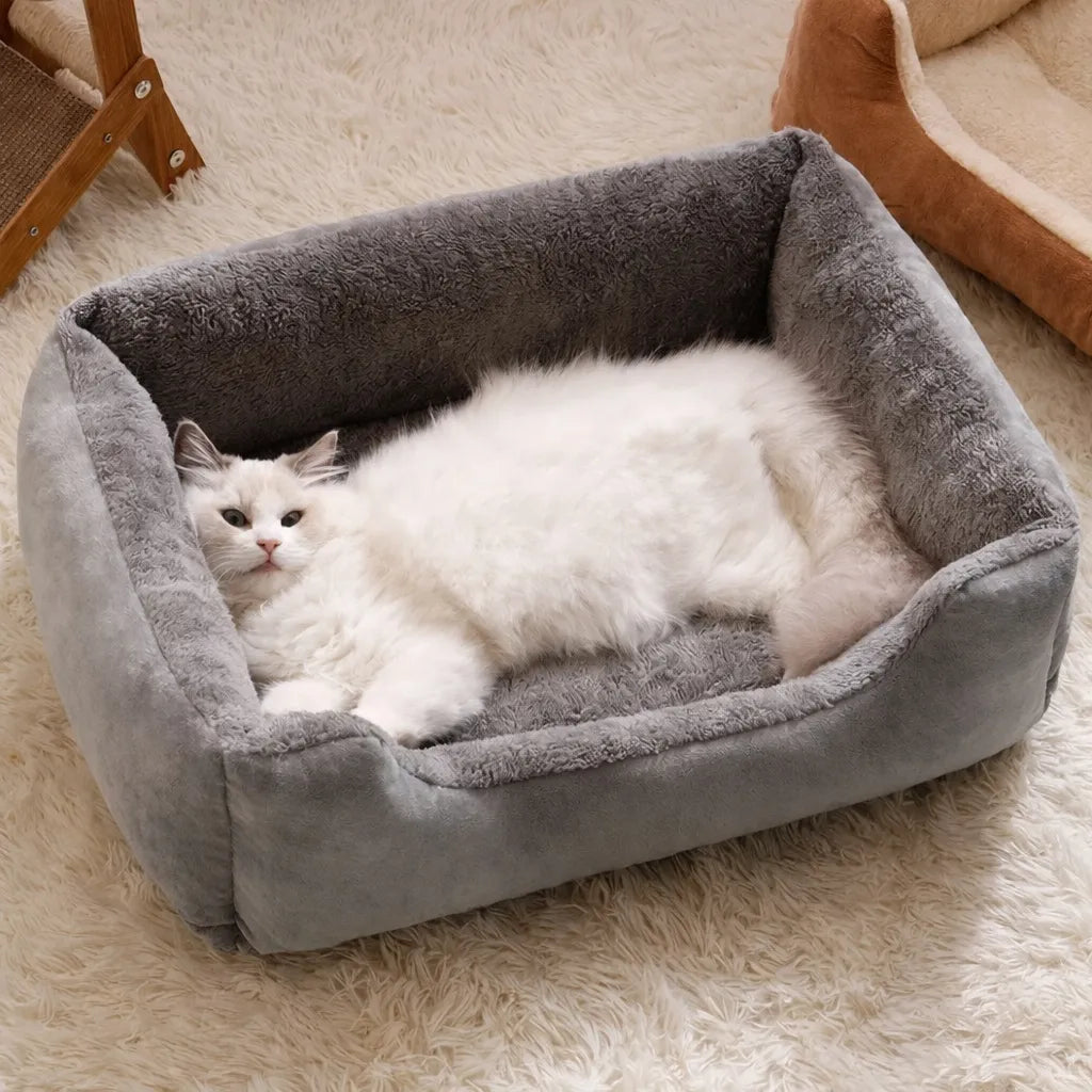 Panier douillet pour chat - Confort et élégance