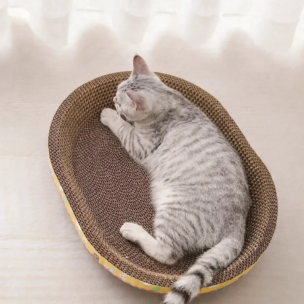 Panier griffoir chat - papier carton ondulé
