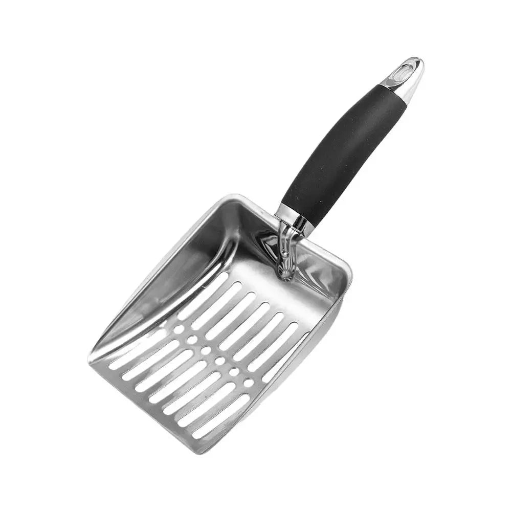 Pelle à litière en métal - Longue poignée et filtrante en inox