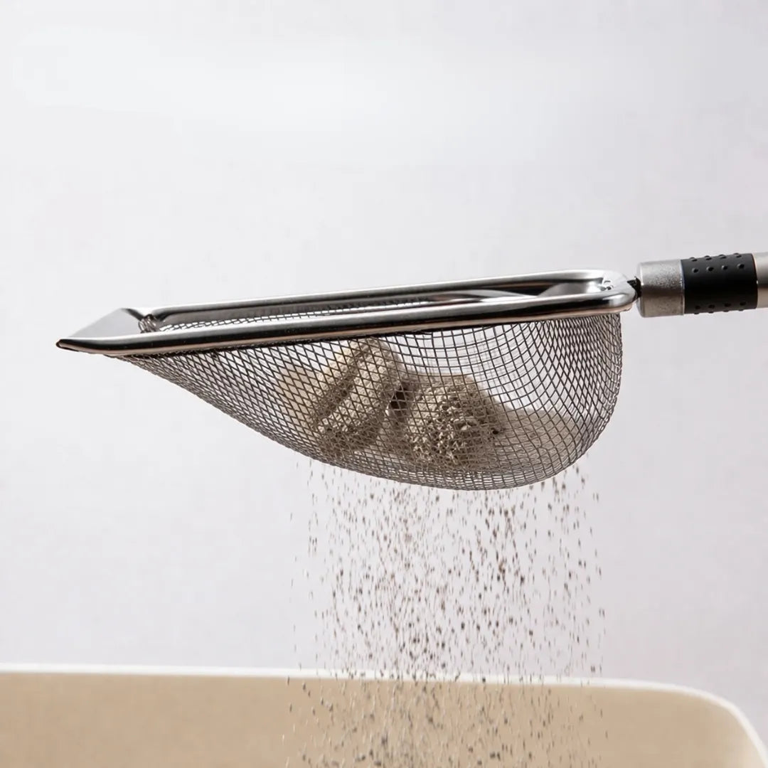 Pelle à litière pour chat - Acier inoxydable durable