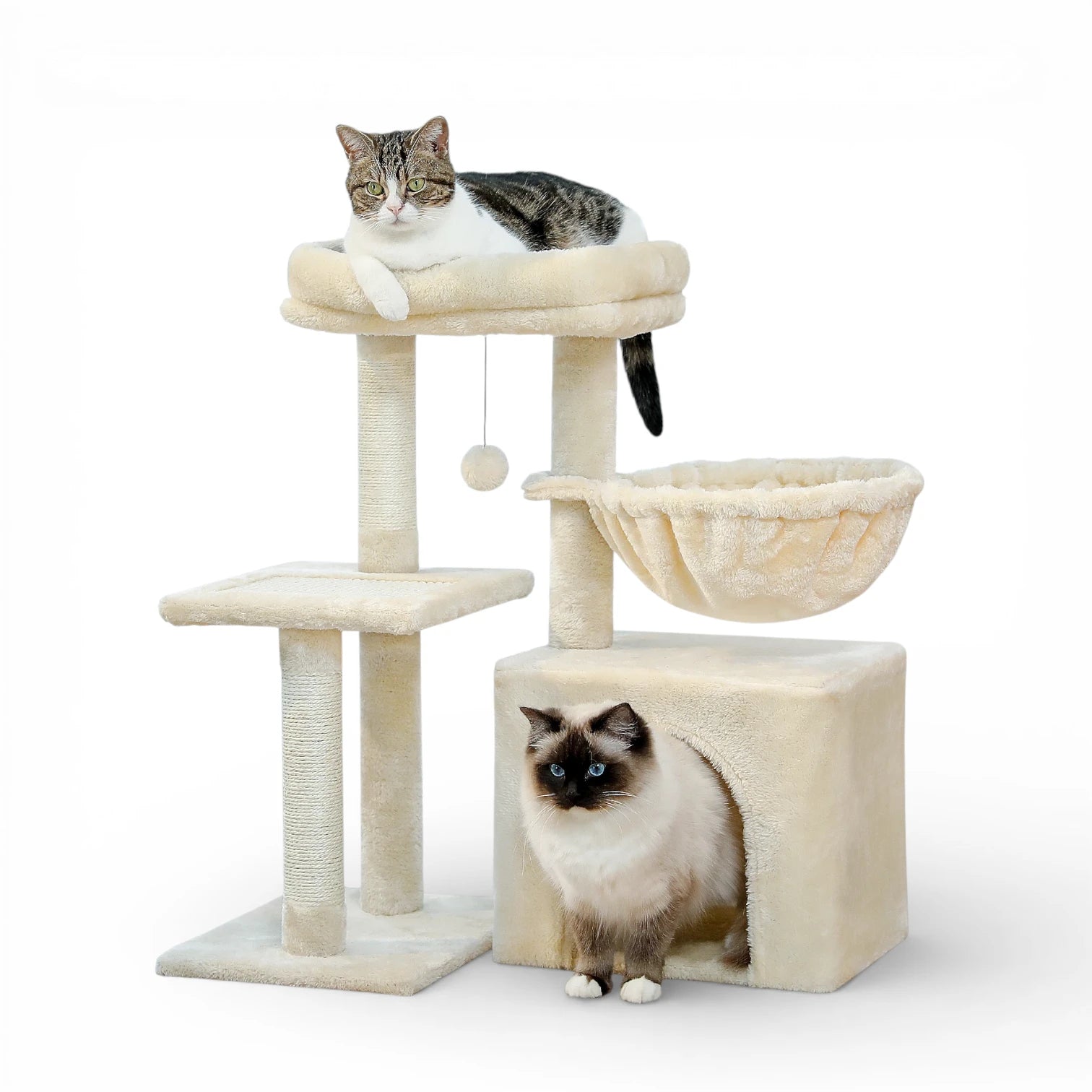 Petit arbre a chat design - Tour d'activité modulable et élégante