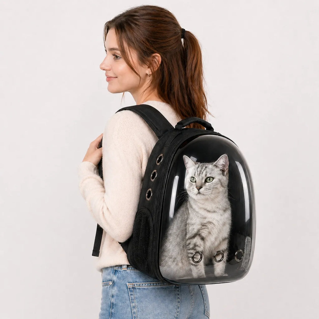 Sac à dos bulle pour chat - Capsule panoramique respirante