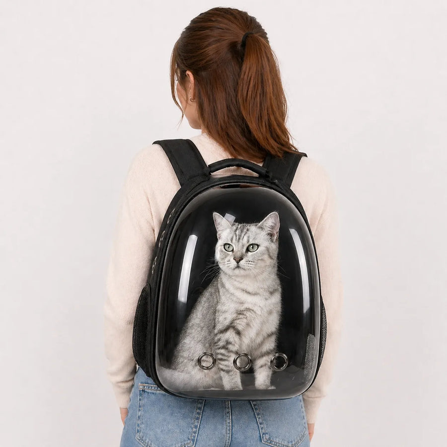 Sac à dos bulle pour chat - Capsule panoramique respirante
