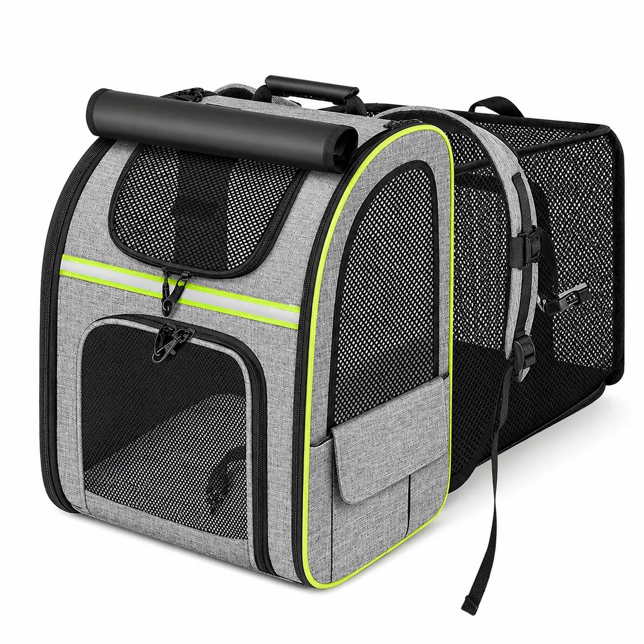 Sac à dos chat extensible - Housse d'ombrage et mesh respirant