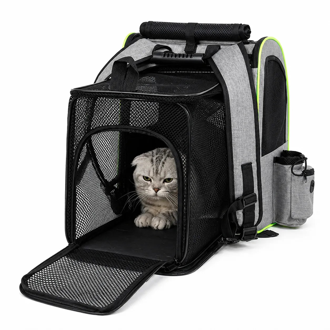 Sac à dos chat extensible - Housse d'ombrage et mesh respirant