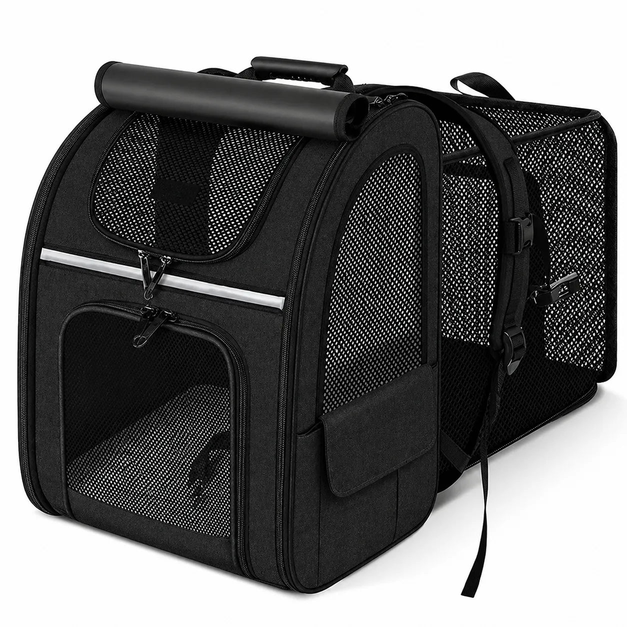 Sac à dos chat extensible - Housse d'ombrage et mesh respirant