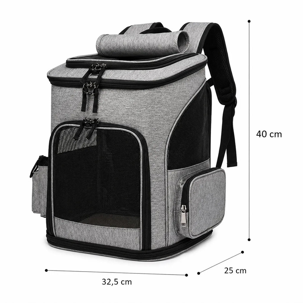 Sac à dos pour chat respirant et extensible - Grande capacité