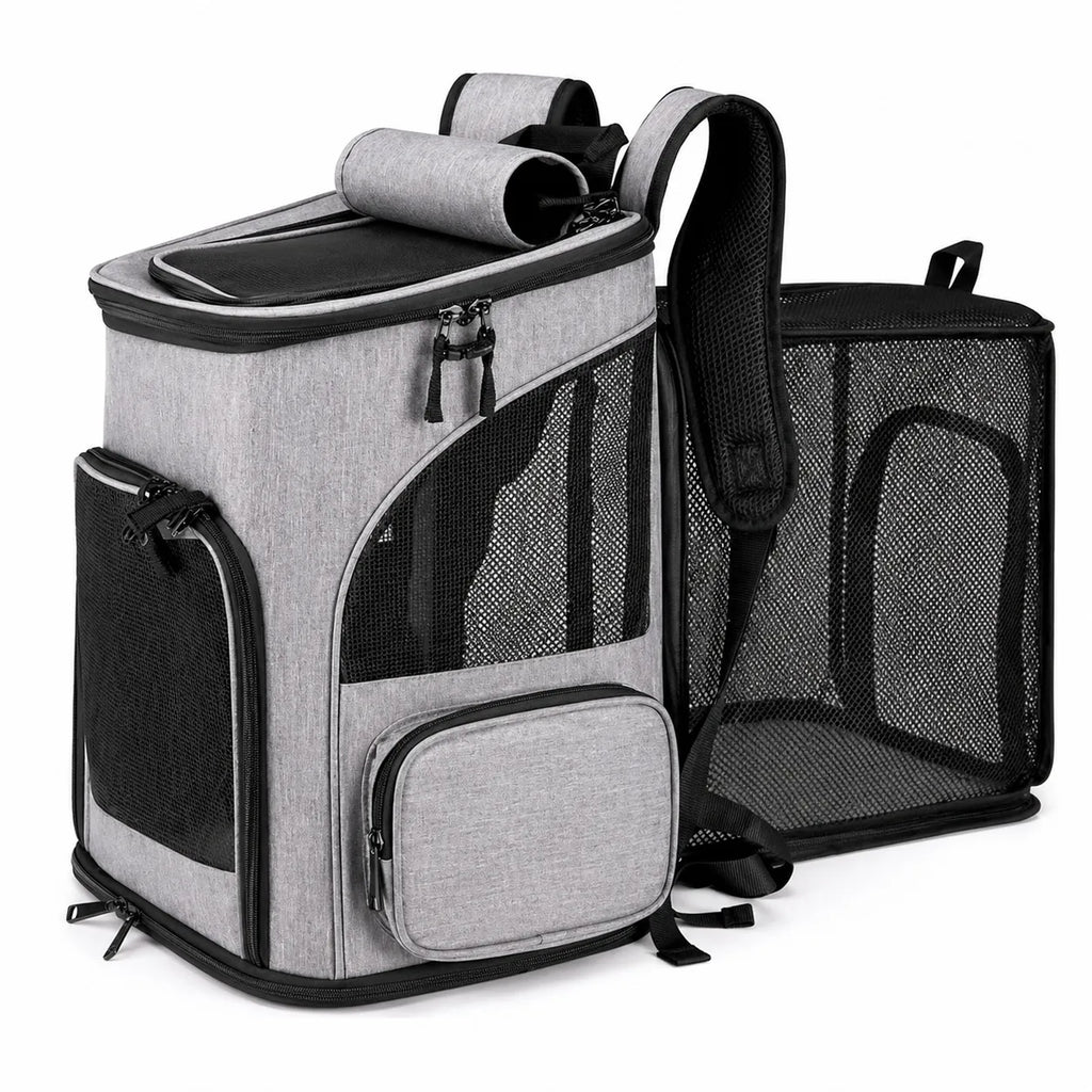 Sac à dos pour chat respirant et extensible - Grande capacité