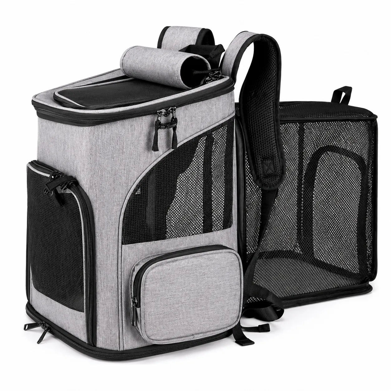 Sac à dos pour chat respirant et extensible - Grande capacité