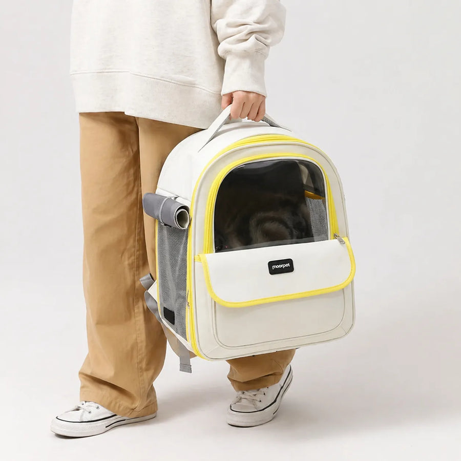 Sac à dos transport chat pliable - Hublot panoramique respirant
