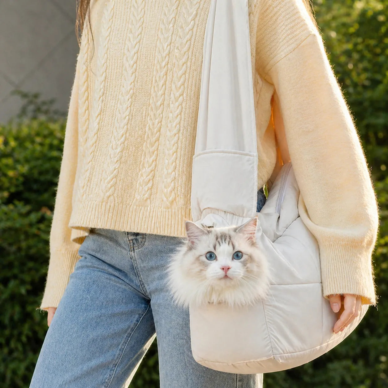 Sac à main chat chaud - Bandoulière avec exposition tête