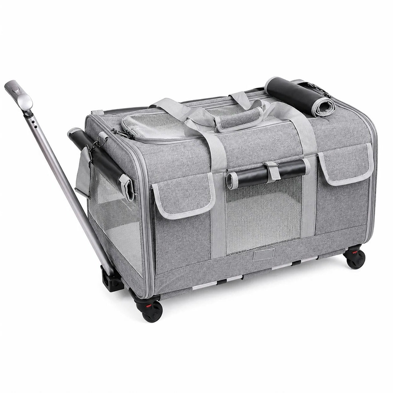 Sac de transport à roulettes pour chat - Extra Large pliable