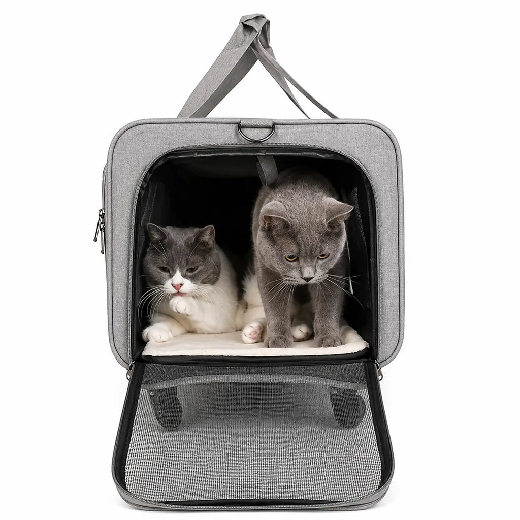 Sac de transport à roulettes pour chat - Extra Large pliable