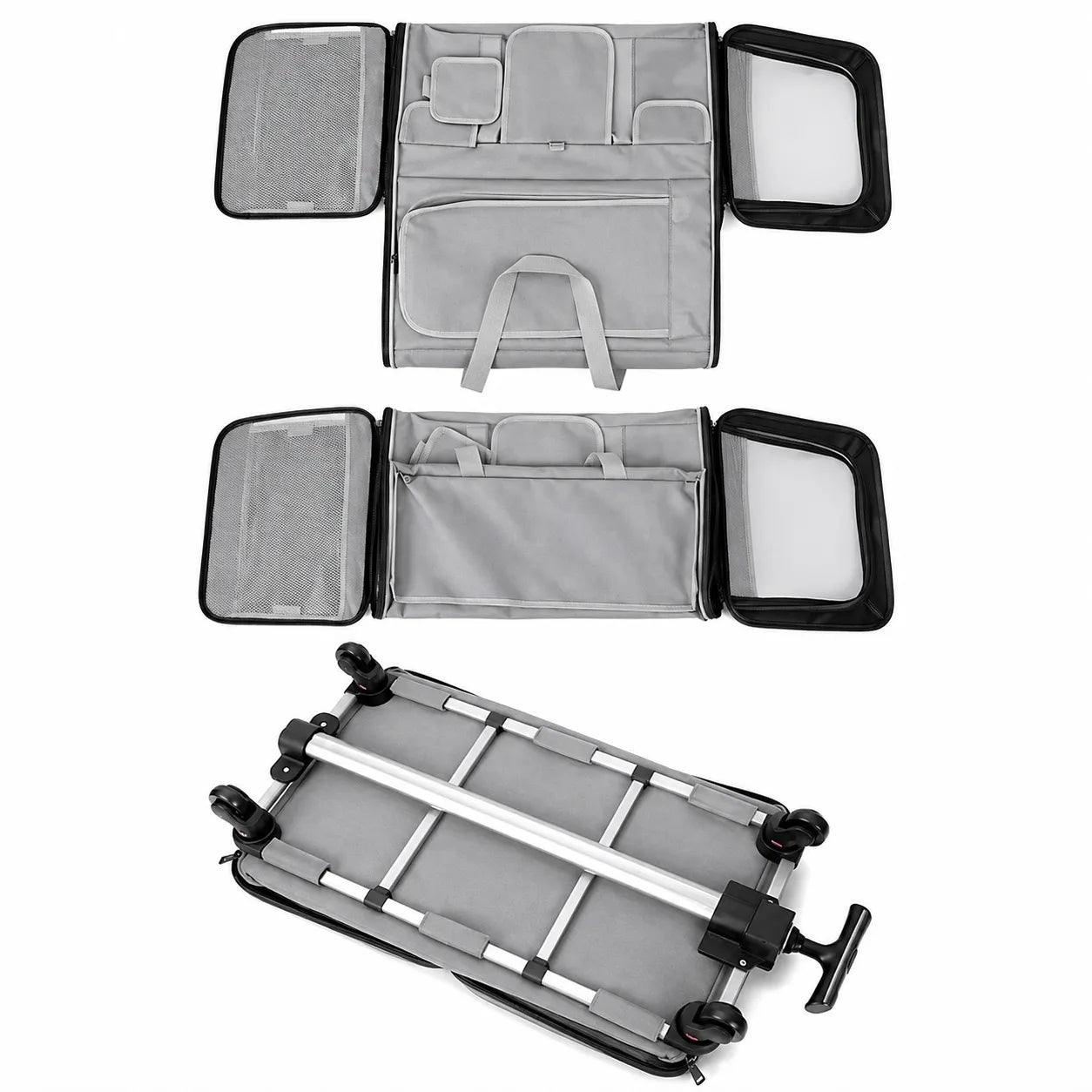 Sac de transport à roulettes pour chat - Extra Large pliable