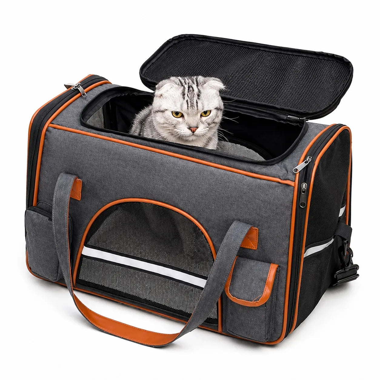 Sac de transport chat anti-affaissement - Oxford premium