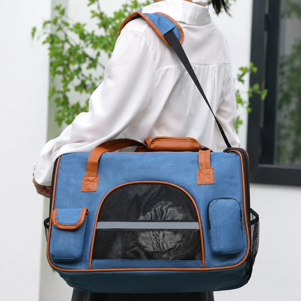 Sac de transport chat anti-affaissement - Oxford premium