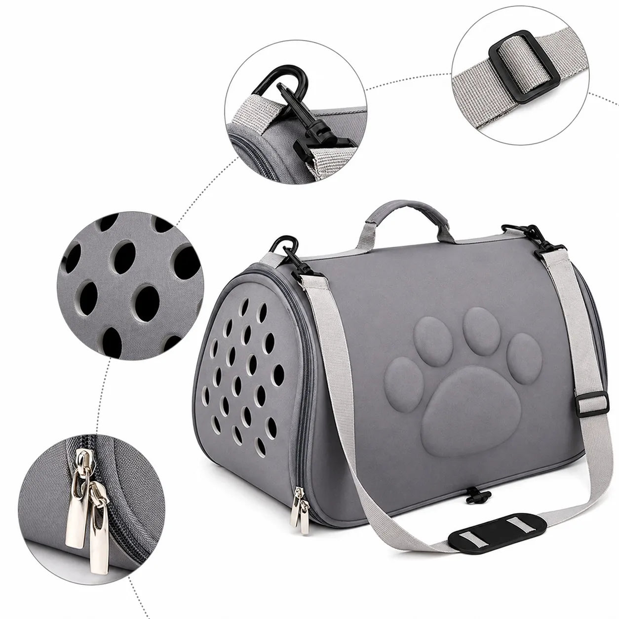 Sac de transport chat EVA pliable - Respirant et léger