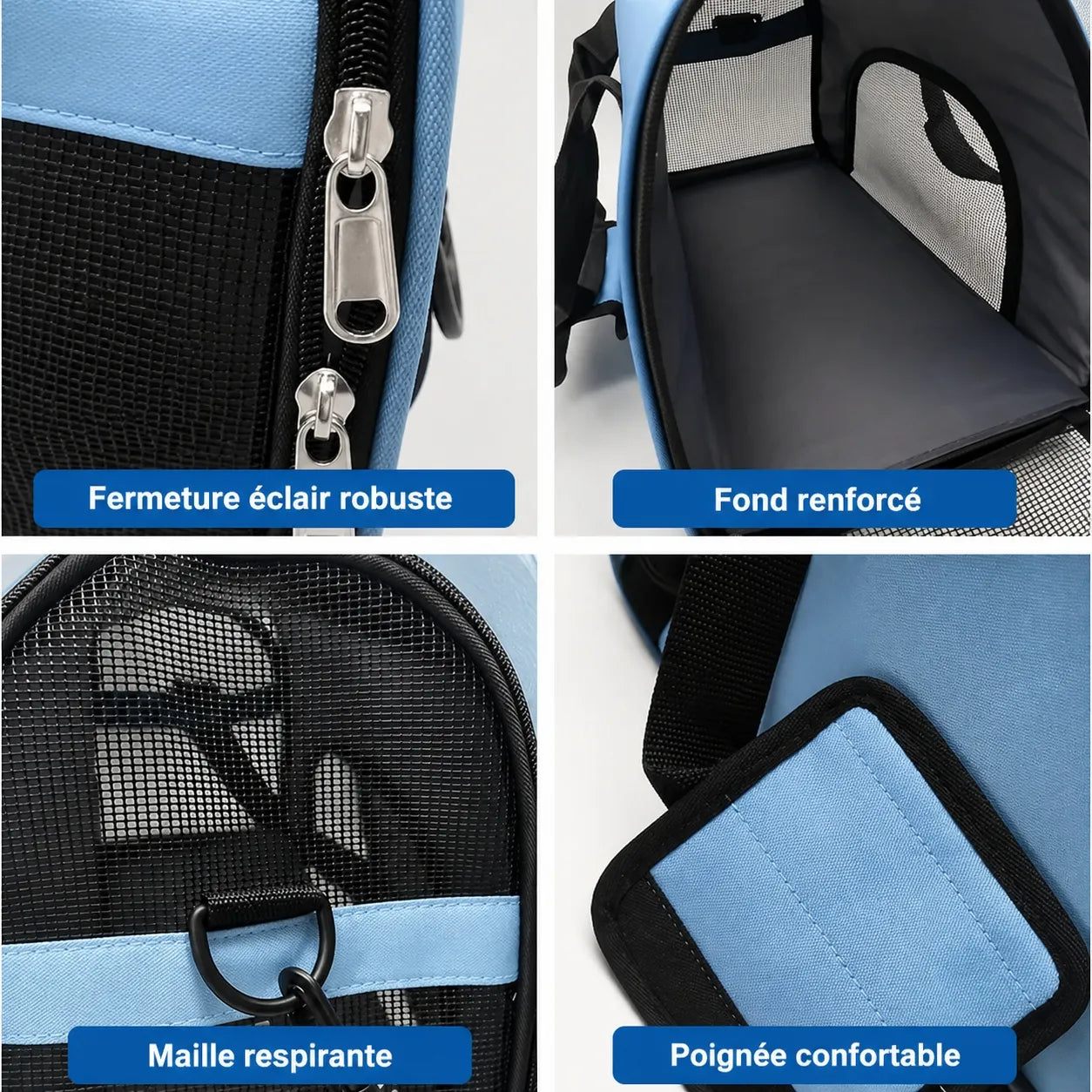 Sac de transport chat respirant - Confort et sécurité