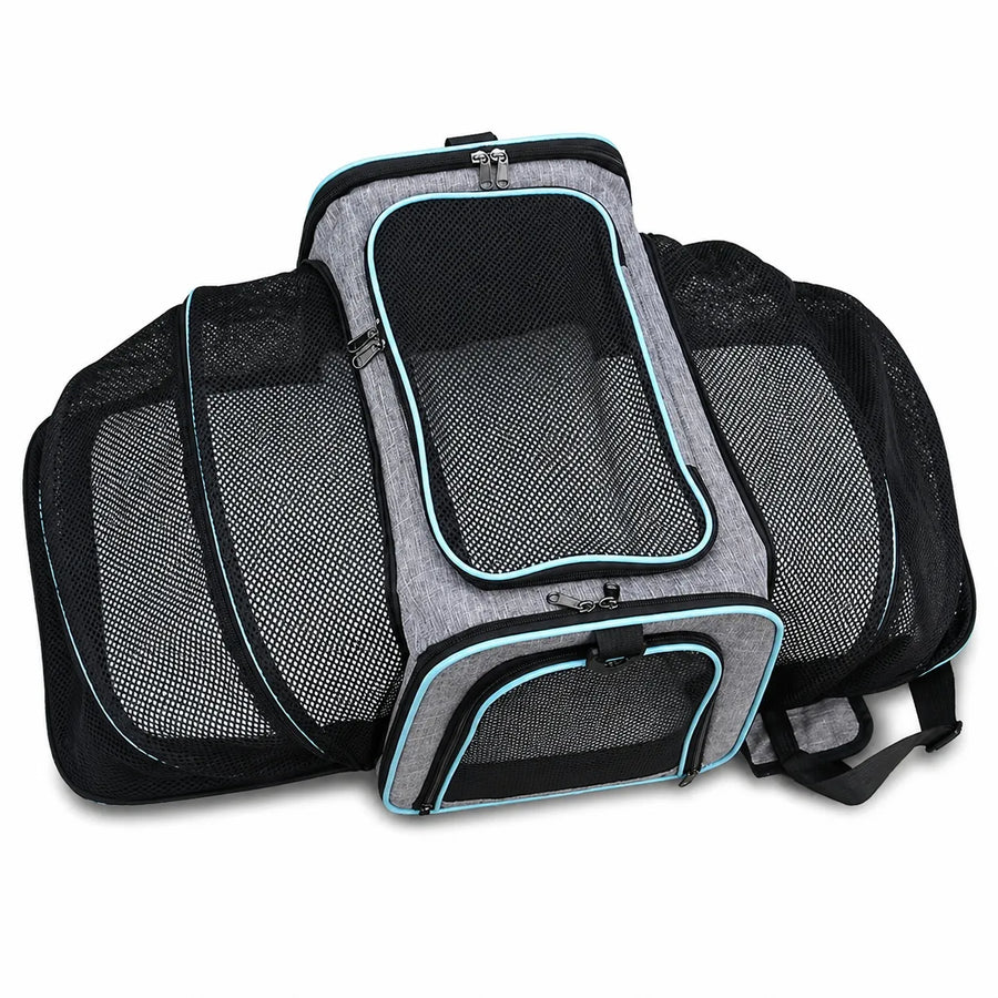Sac de voyage chat extensible 4 côtés - Pliable respirant
