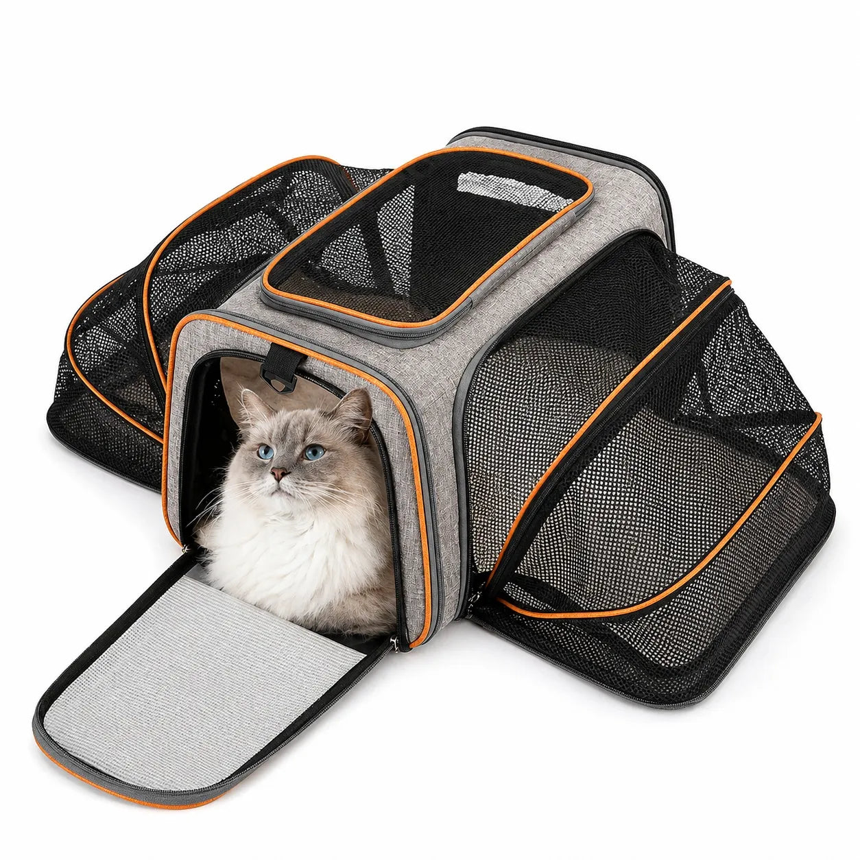 Sac de voyage chat extensible 4 côtés - Pliable respirant