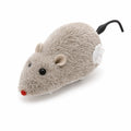 Souris pour chat mécanique à remonter - Jouet peluche durable