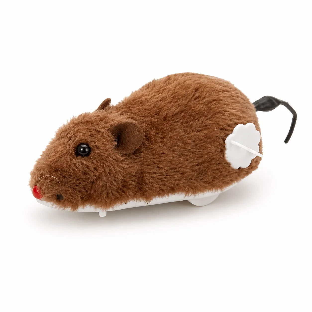 Souris pour chat mécanique à remonter - Jouet peluche durable