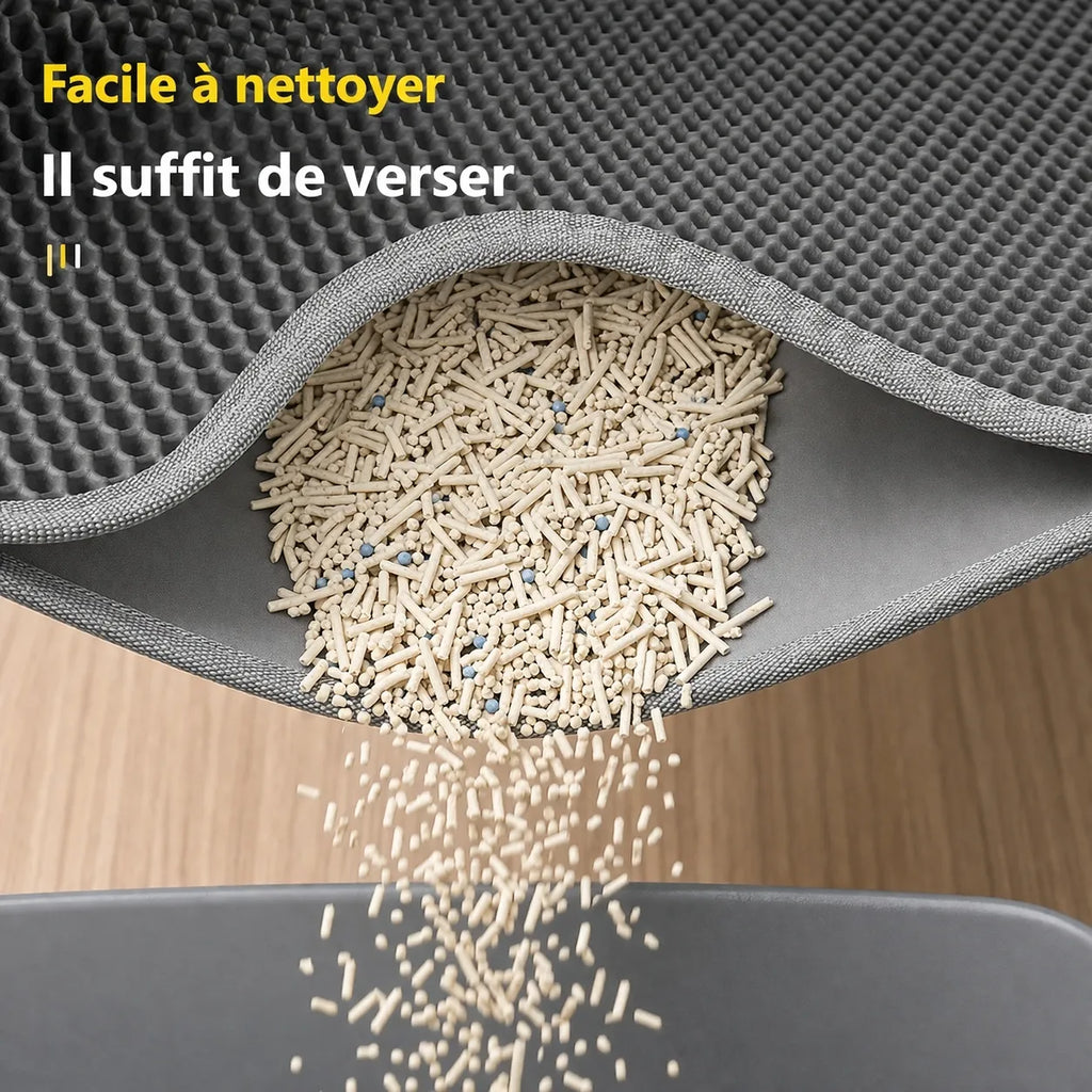 Tapis de sortie de litière - Imperméable et lavable