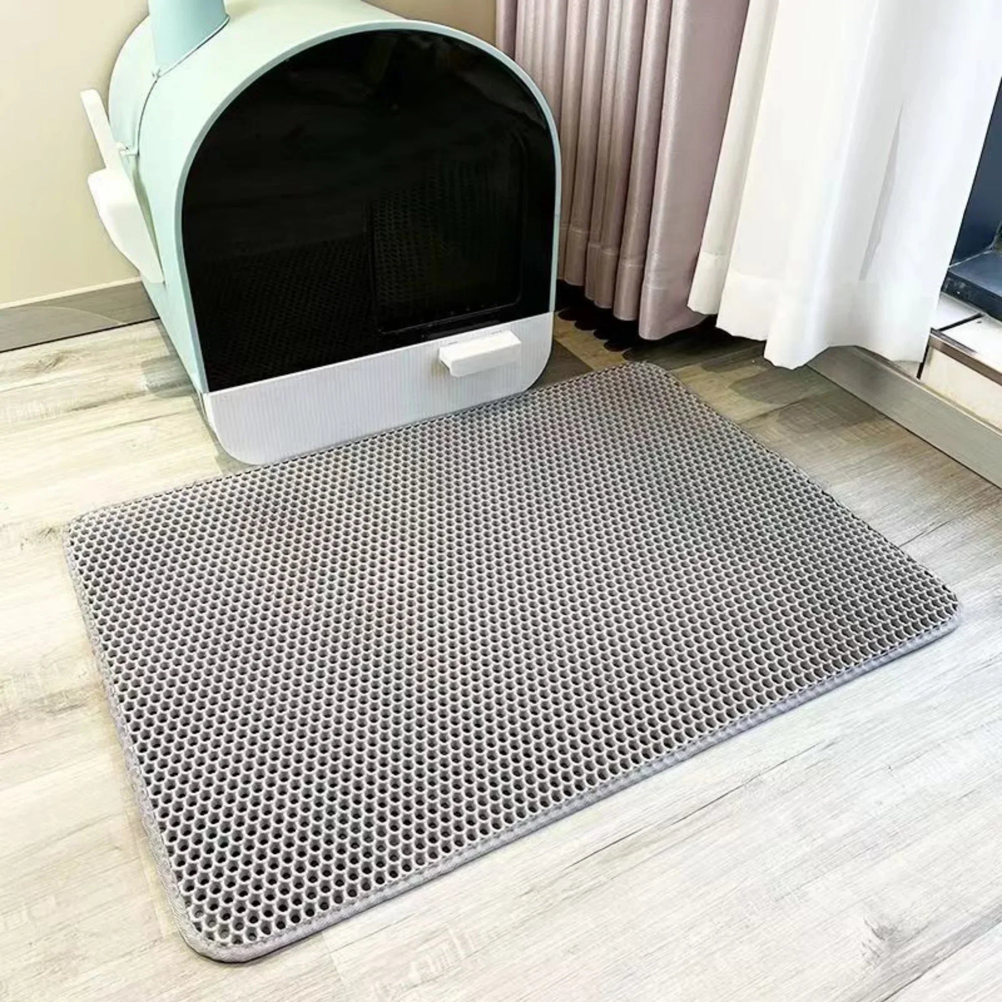Tapis de sortie de litière - Imperméable et lavable