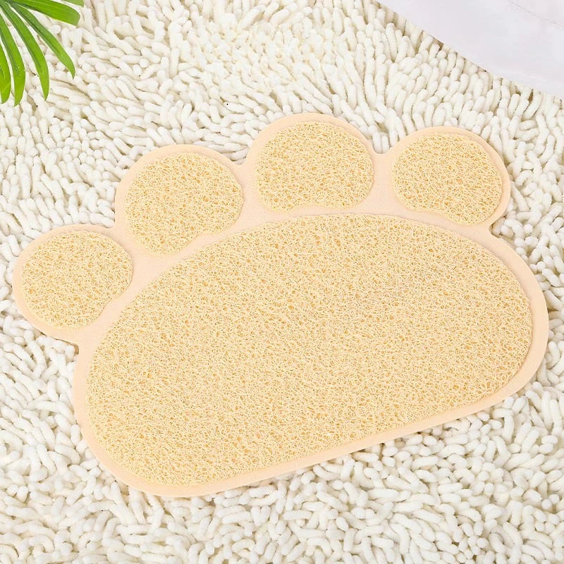 Tapis pour litière chat - Antidérapant et lavable