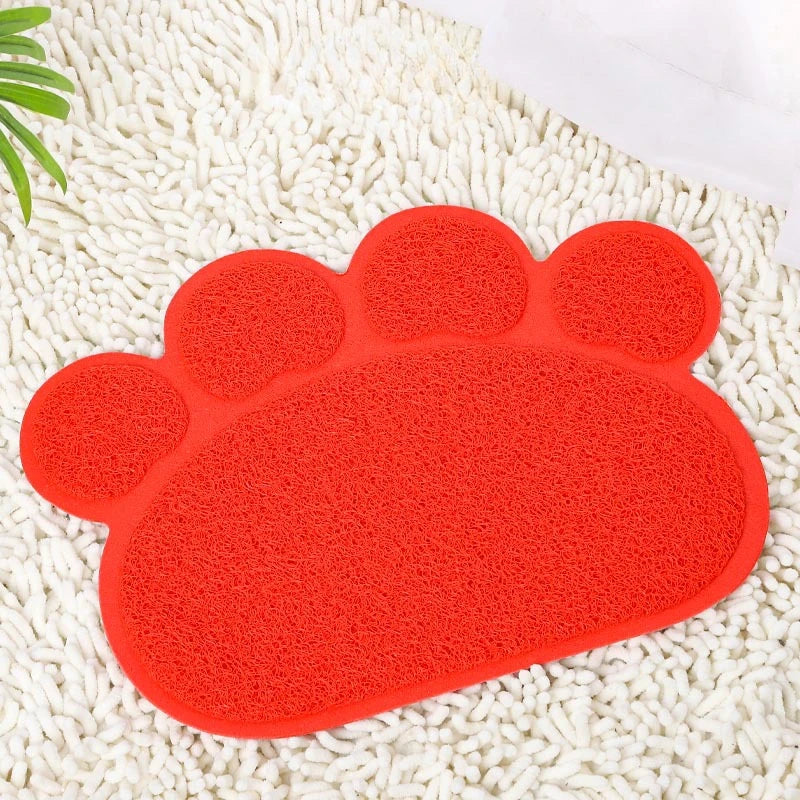 Tapis pour litière chat - Antidérapant et lavable