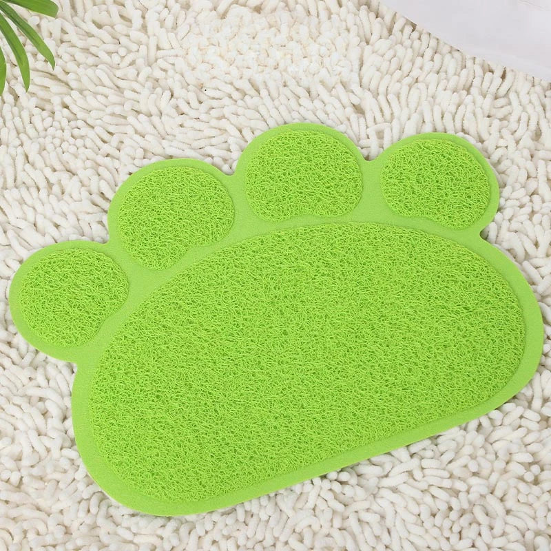 Tapis pour litière chat - Antidérapant et lavable