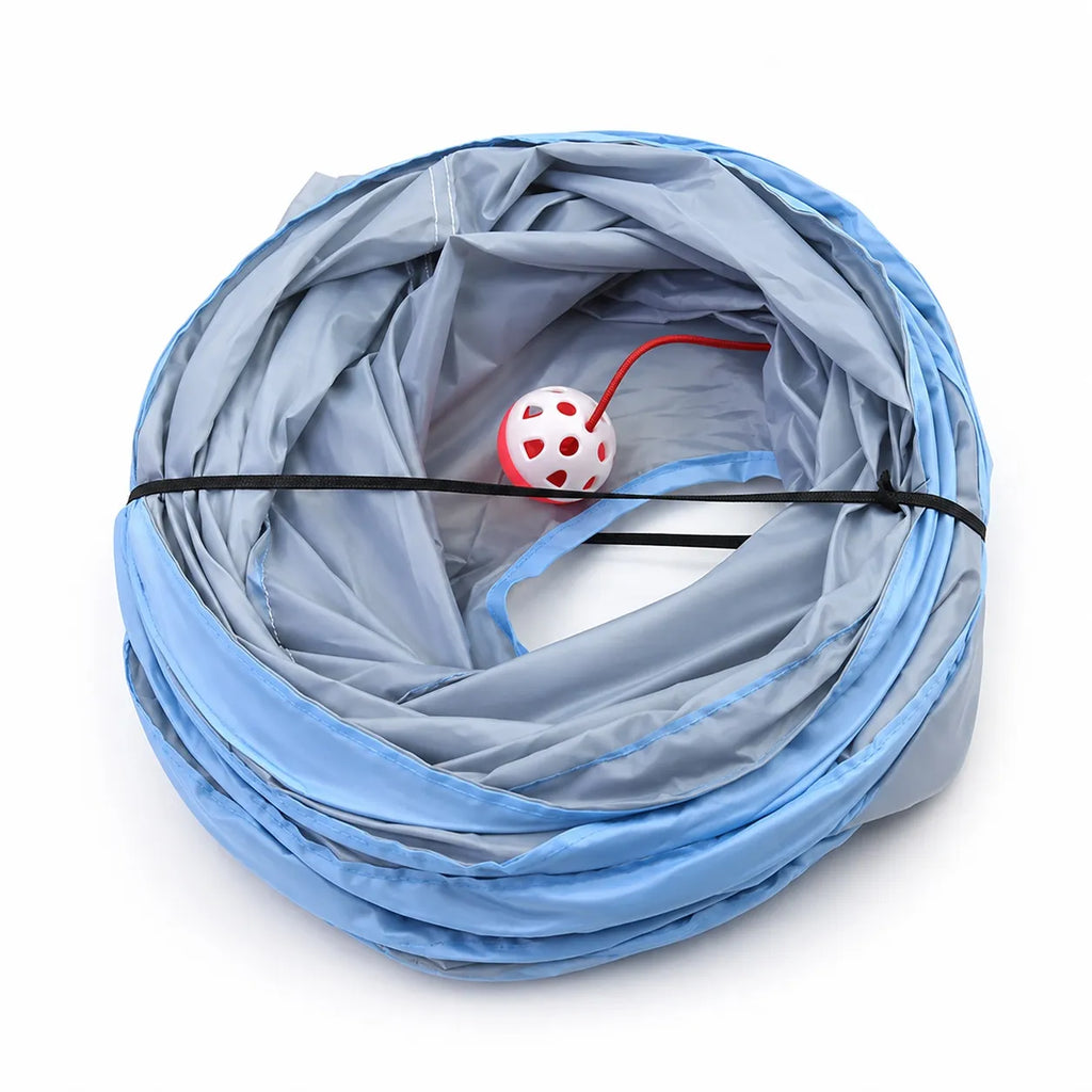 Tunnel pour chat pliable 3 voies - Jouet interactif durable