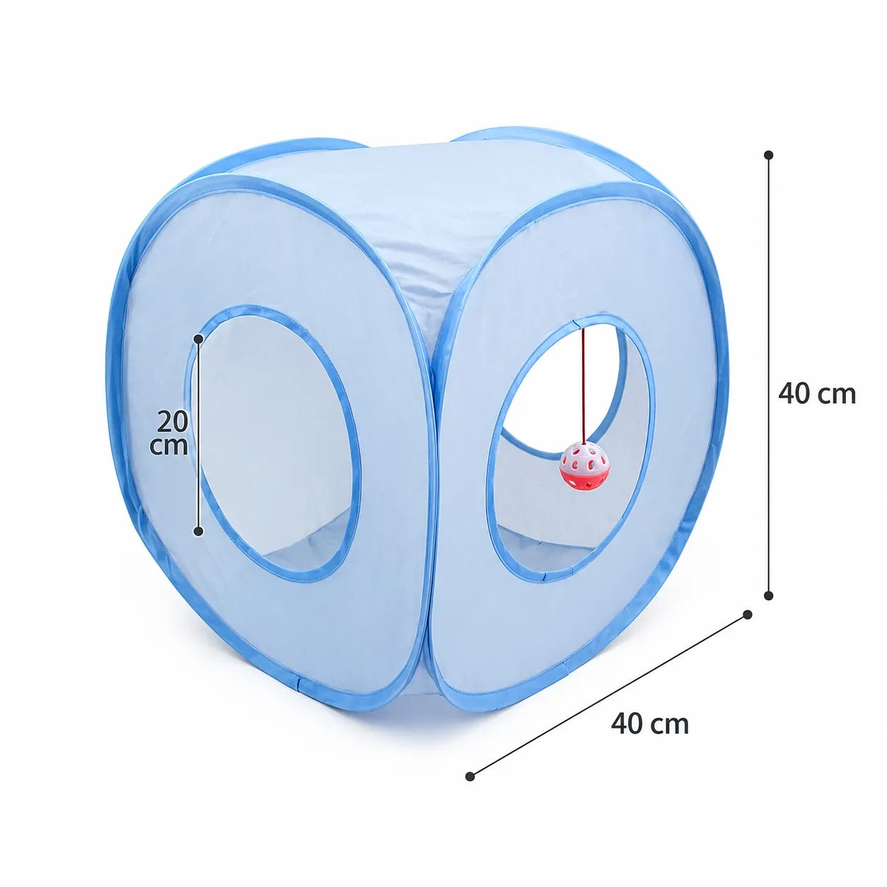 Tunnel pour chat pliable 3 voies - Jouet interactif durable