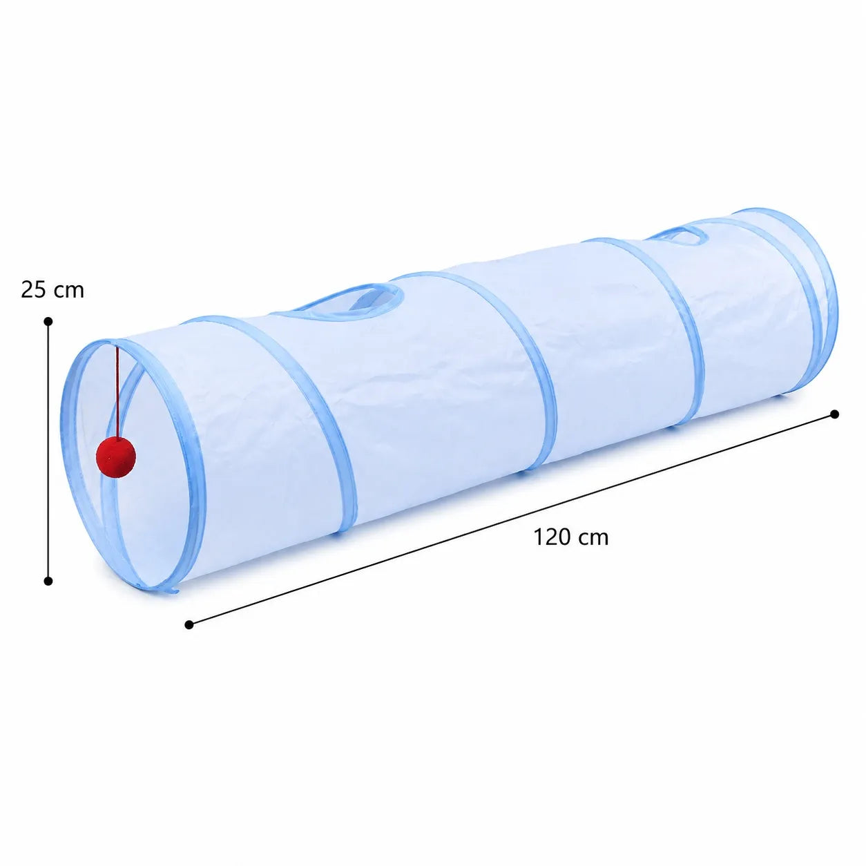 Tunnel pour chat pliable 3 voies - Jouet interactif durable