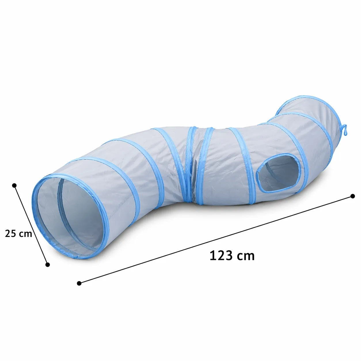 Tunnel pour chat pliable - S, T, Y ou 5 branches balle suspendue