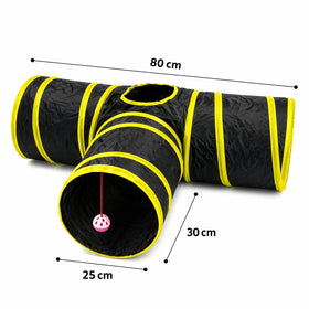 Tunnel en T jaune