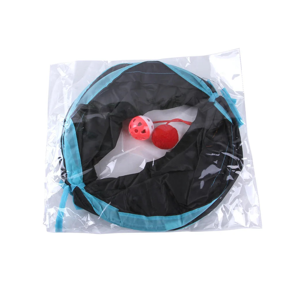 Tunnel pour chat pliable - S, T, Y ou 5 branches balle suspendue